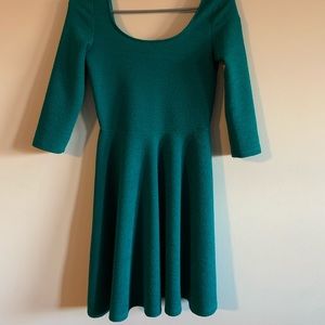 Charlotte Russe medium teal 3/4 sleeve dress